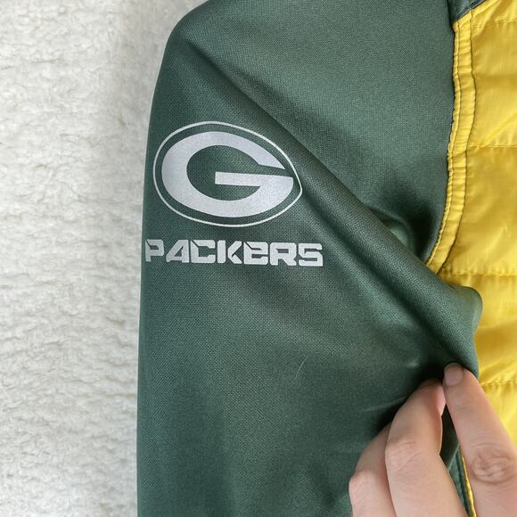 Green Bay Packers Jacket Womens Small NFL Team Apparel Everest Quilted Front - Picture 9 of 16
